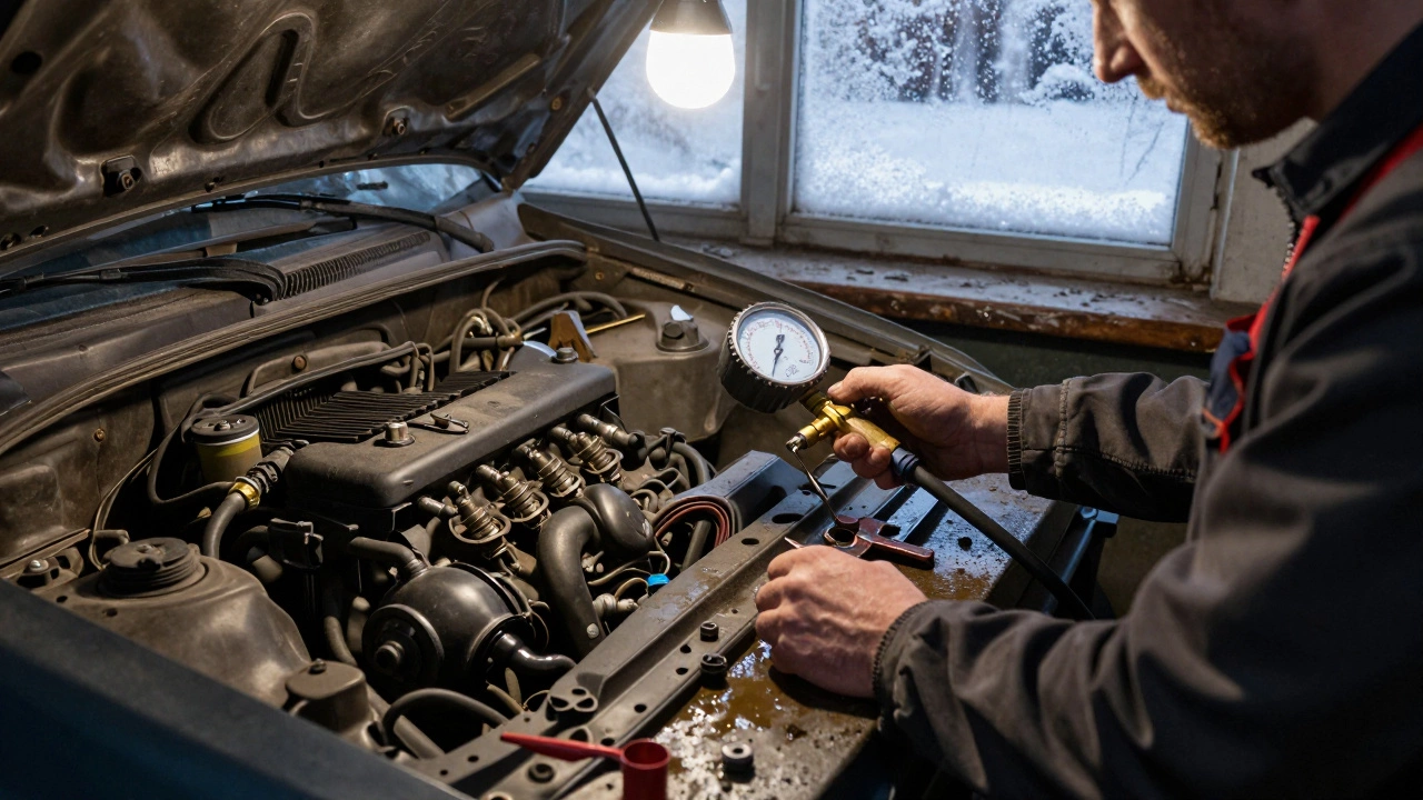 Механик проверяет двигатель ГАЗели: свечи, воздушный фильтр и топливная система