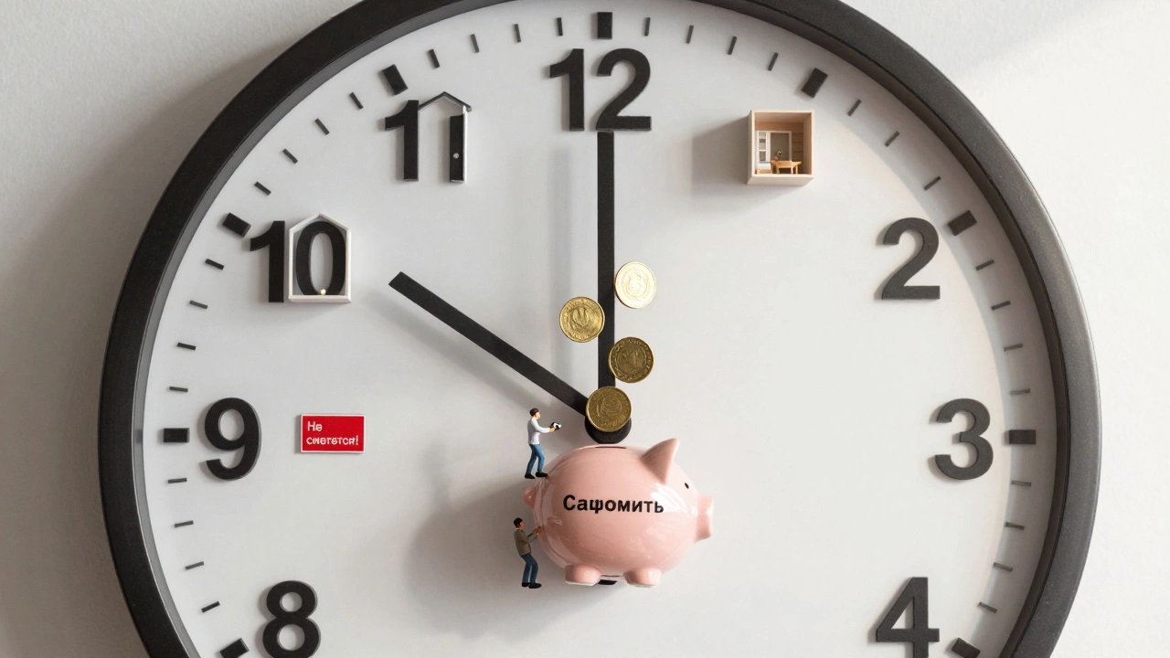 Часы с этажами как отметками, подъём мебели на 5-й этаж, предупреждение о первом этаже и копилка экономии.