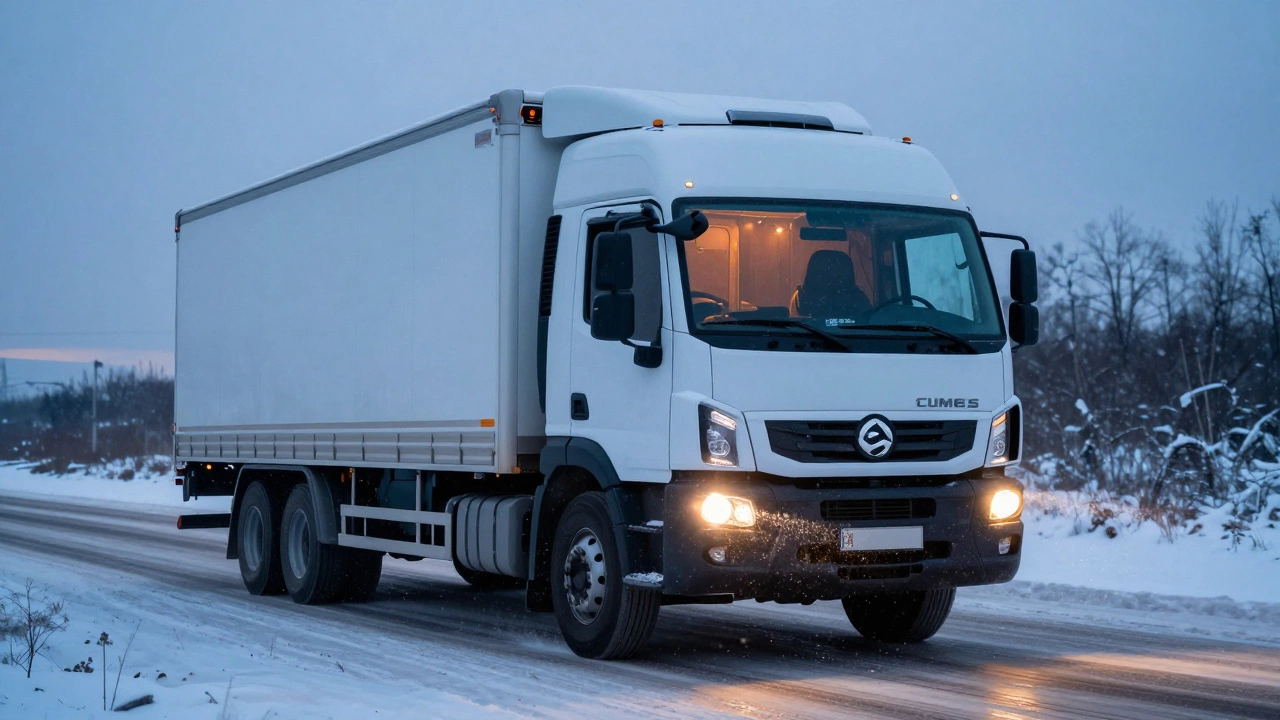 ГАЗель NEXT с дизелем Cummins на зимней трассе