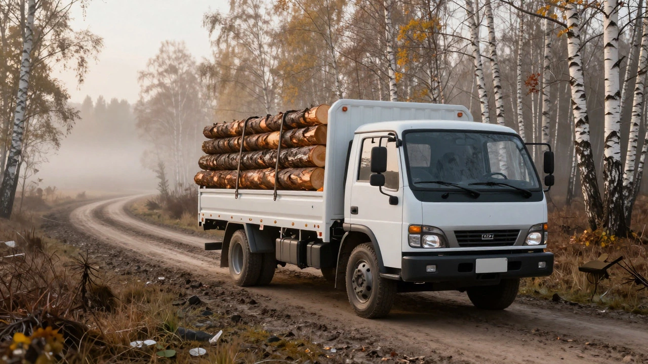 На чем перевозят бревна: Газель, КАМАЗ или трейлер? Выбор транспорта для стройки